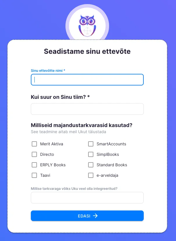 Kuidas luua ettevõtte kontot?