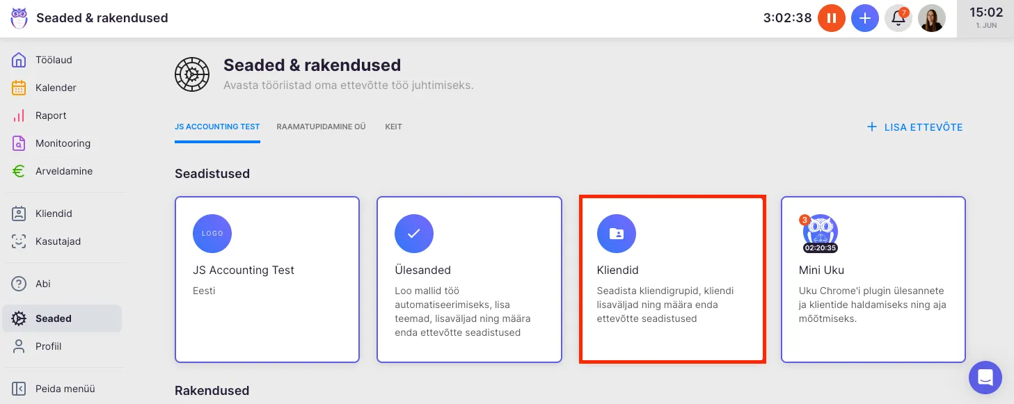 Kuidas kasutada kliendi väljasid?