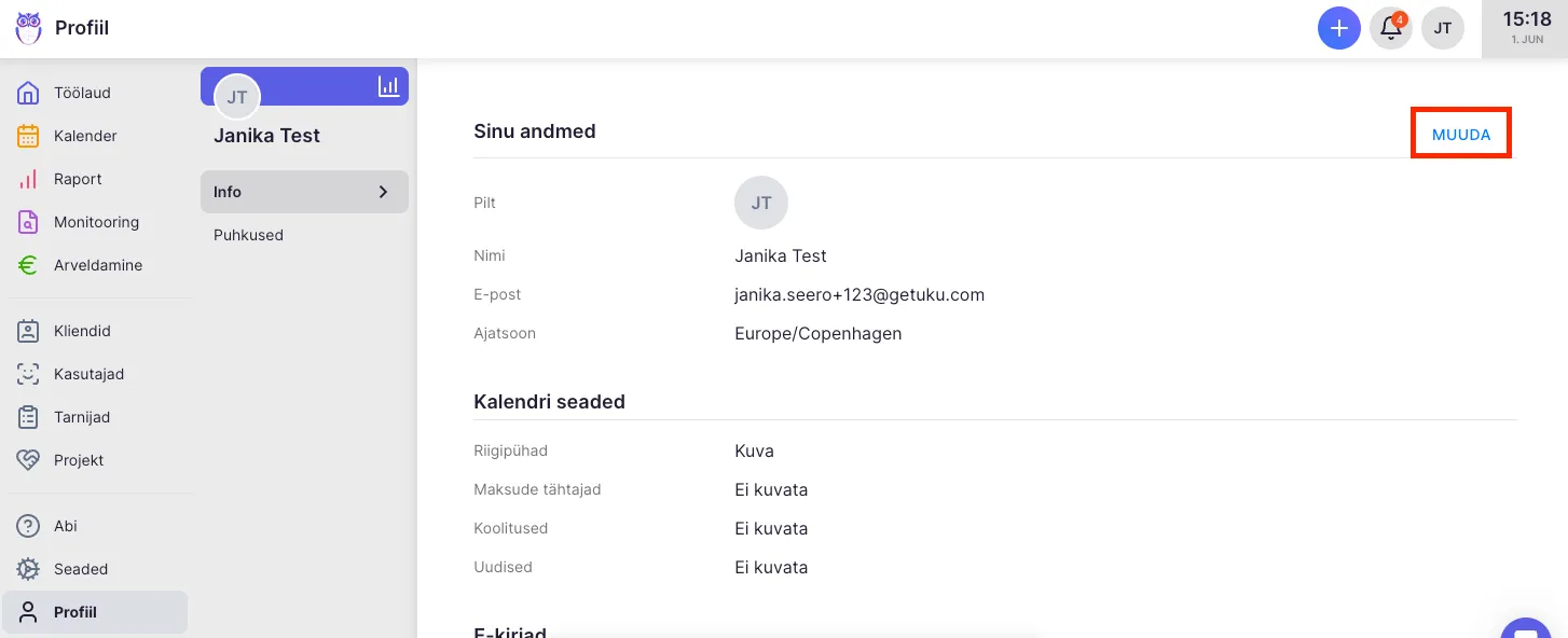 Kuidas vahetada keelt?