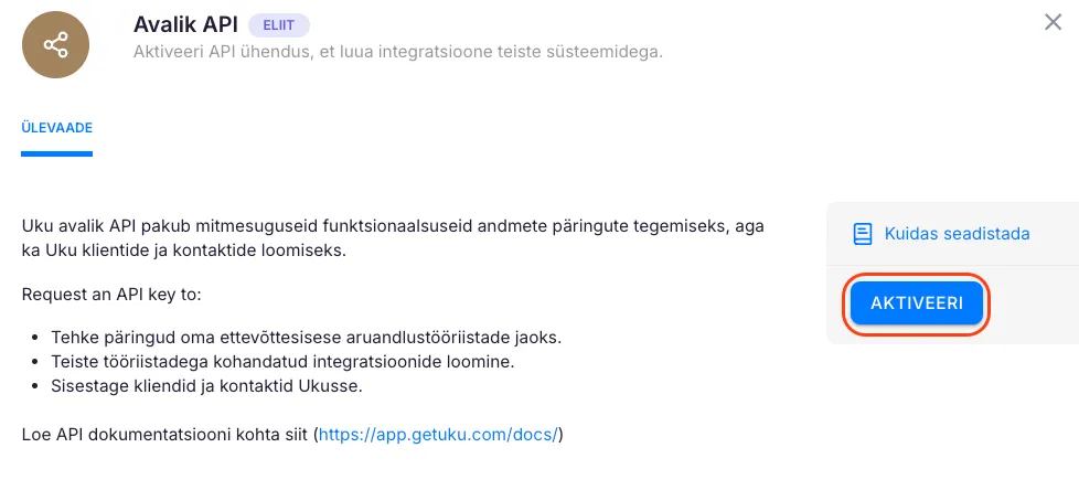 Uku Avalik API