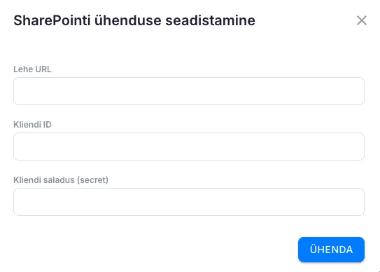 SharePoint ühendamine Ukuga