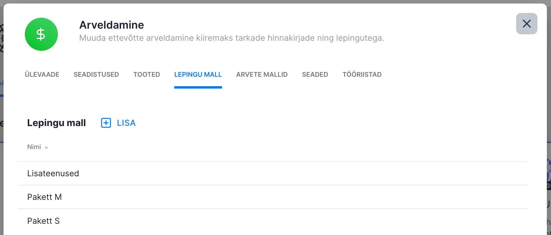Kuidas luua ja kasutada lepingu malle?