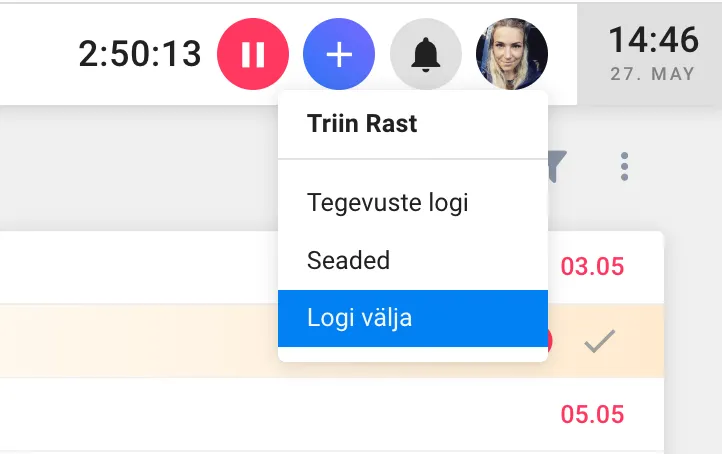 Kuidas vahetada parooli/salasõna?