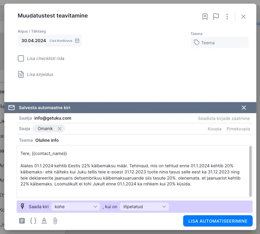 Kuidas saata massiliselt e-kirju?