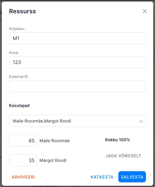 Kuidas saada ülevaade tulude jagunemisest töötajate vahel?