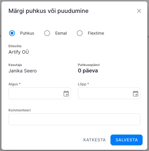 Kuidas esitada puhkuse, eemaloleku või kaugtöö avaldust?