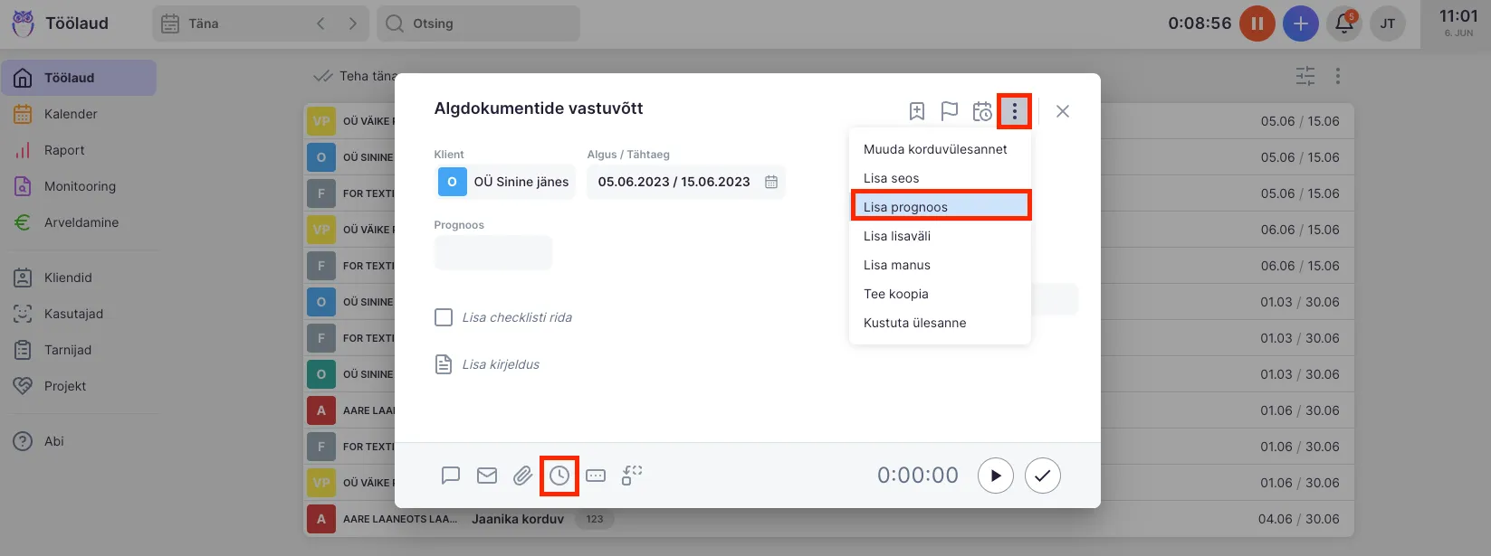 Kuidas kasutada ajaprognoosi?