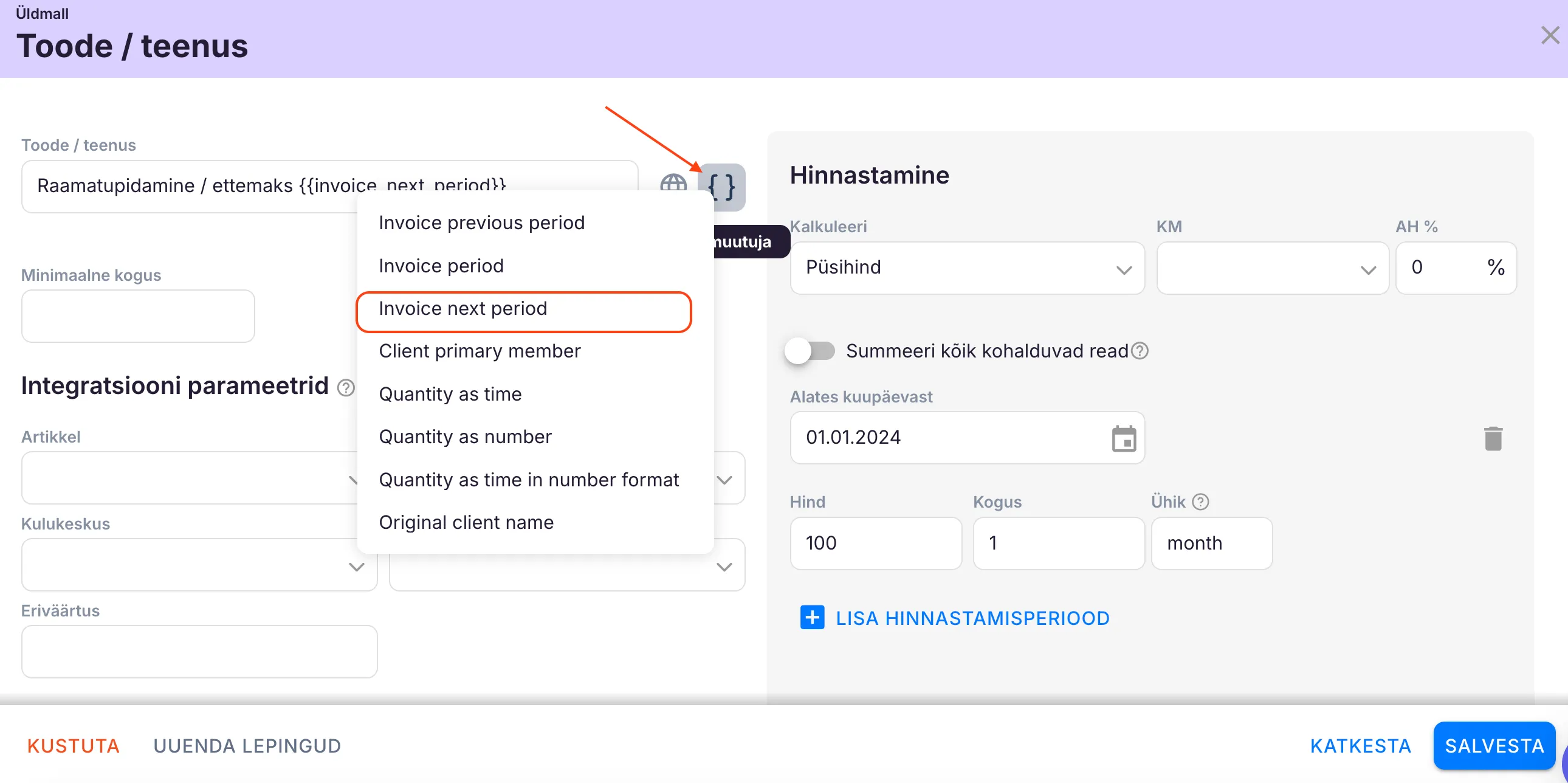 Kuidas koostada Ukus ettemaksuarvet?
