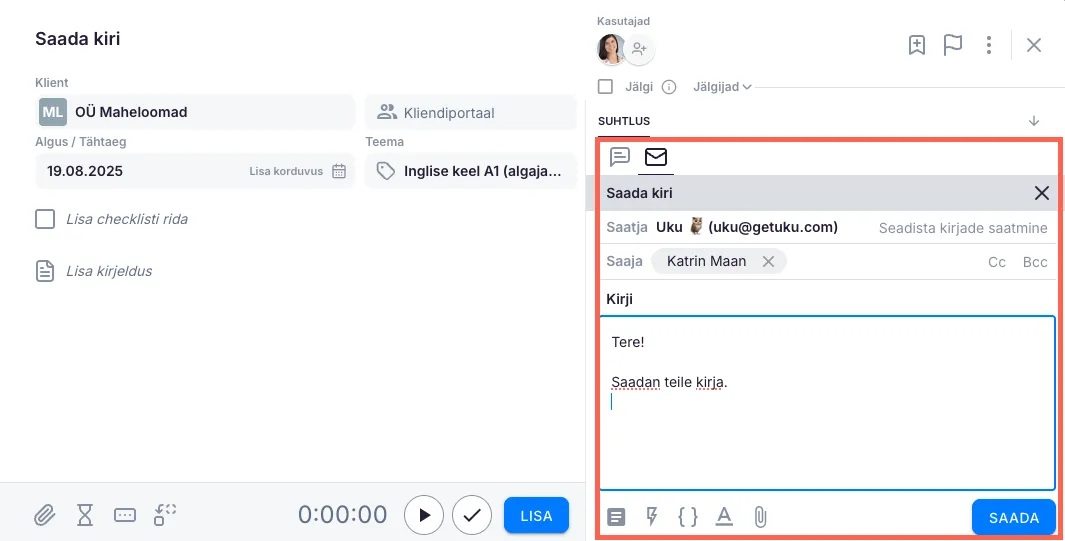 Sissetulevad emailid Ukus