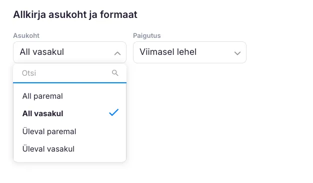 E-allkirja äppi aktiveerimine