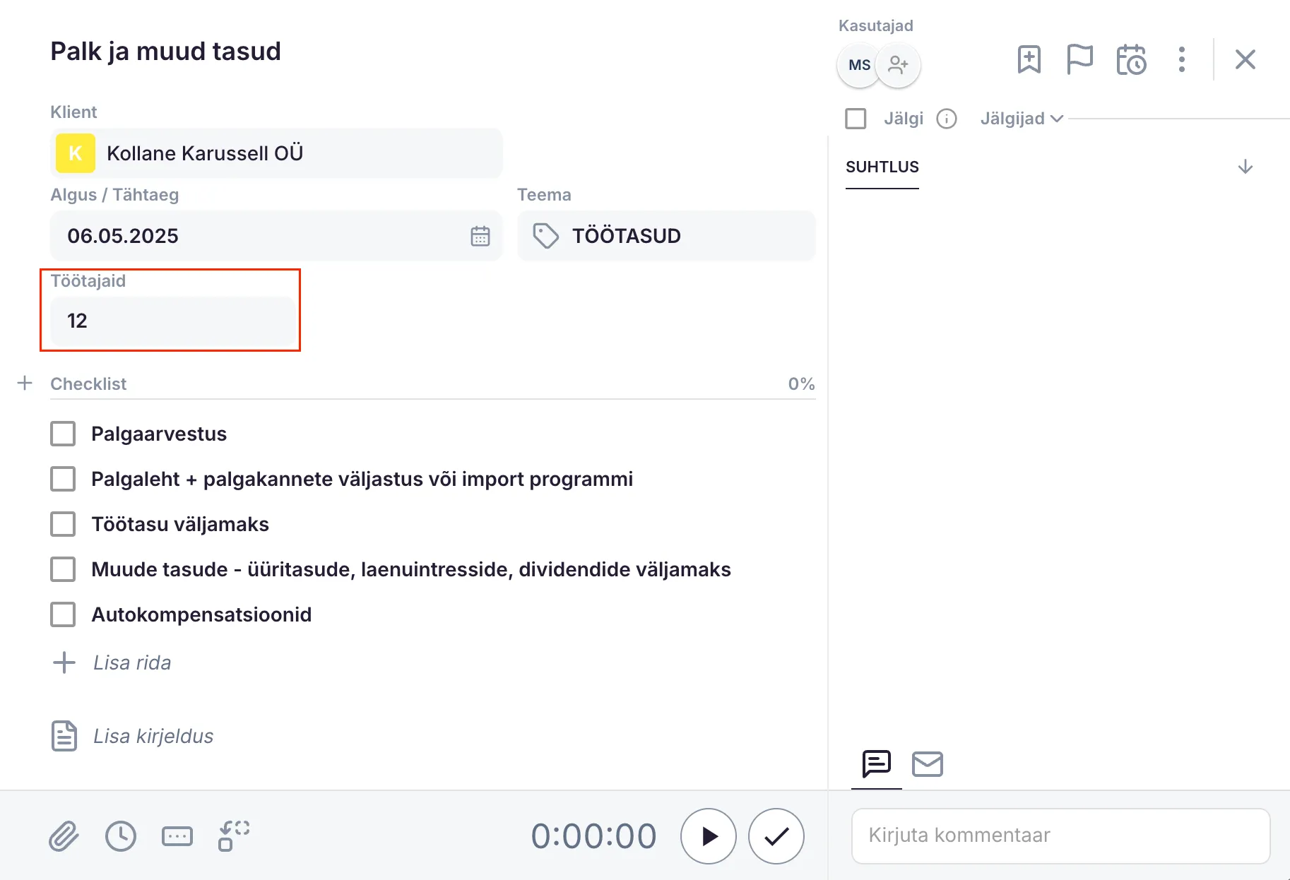Kuidas koostada tükipõhist toodet?