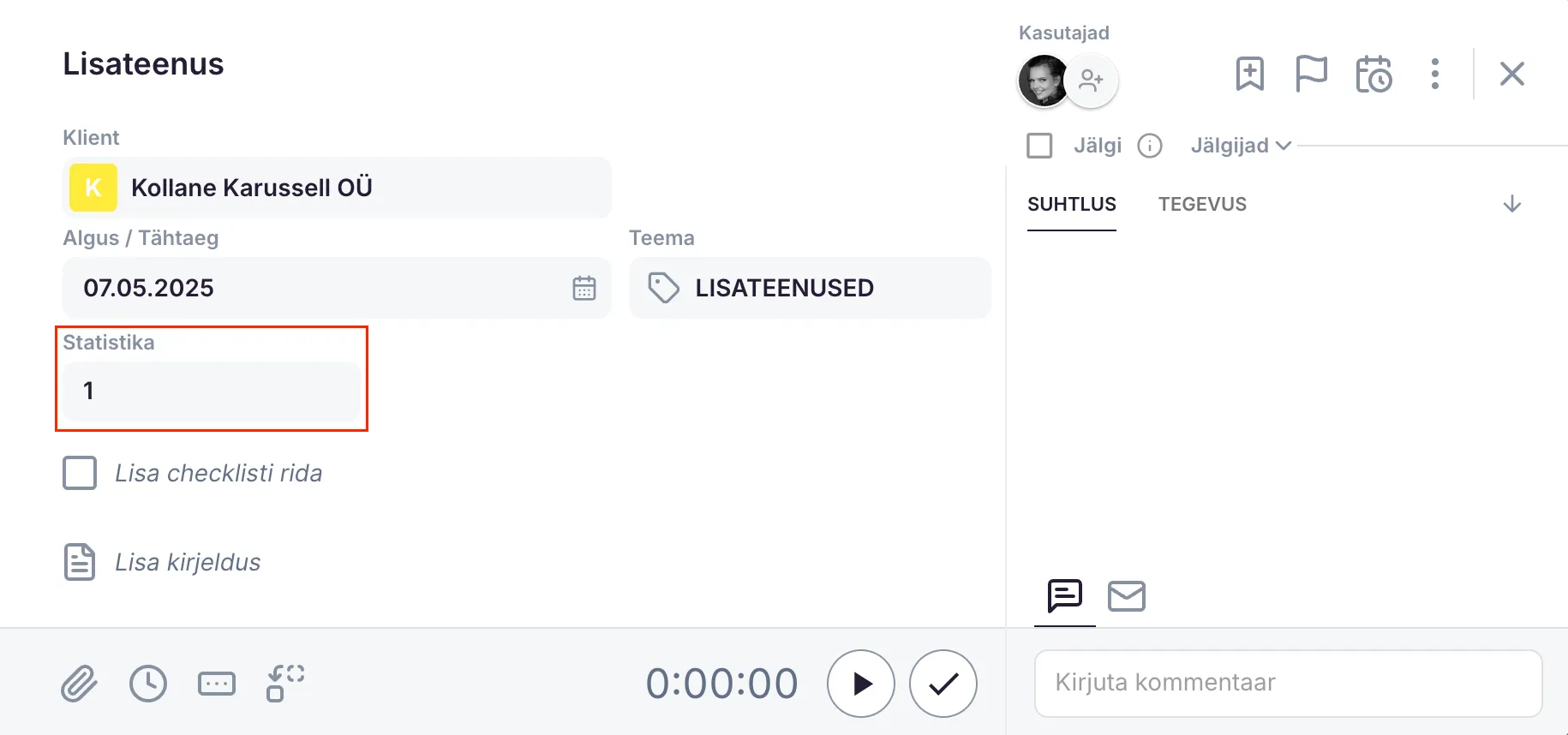Kuidas koostada tooteid lisateenuste jaoks?