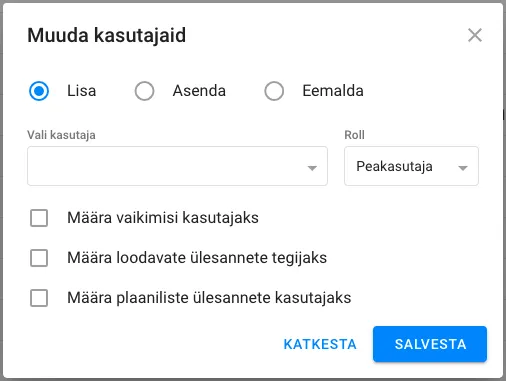 Kliendi hulgitoimingud