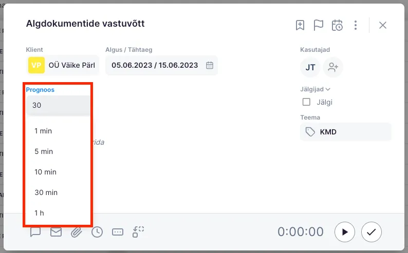 Kuidas kasutada ajaprognoosi?