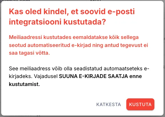 Kuidas muuta automatiseeritud e-kirjade saatjat?