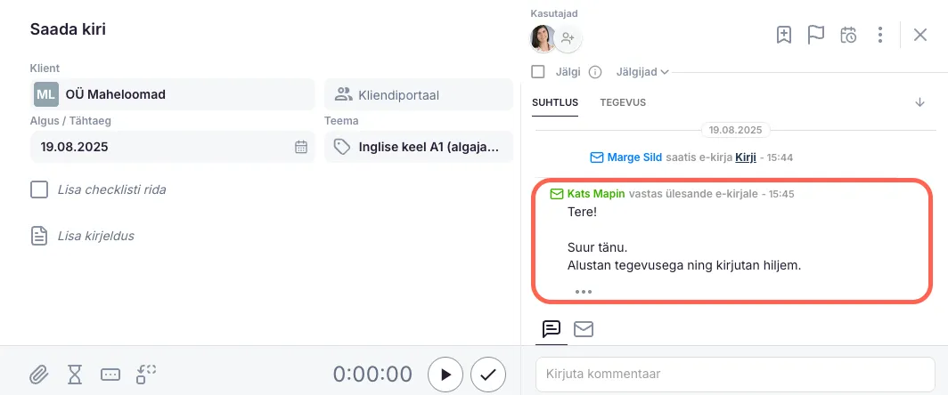 Sissetulevad emailid Ukus