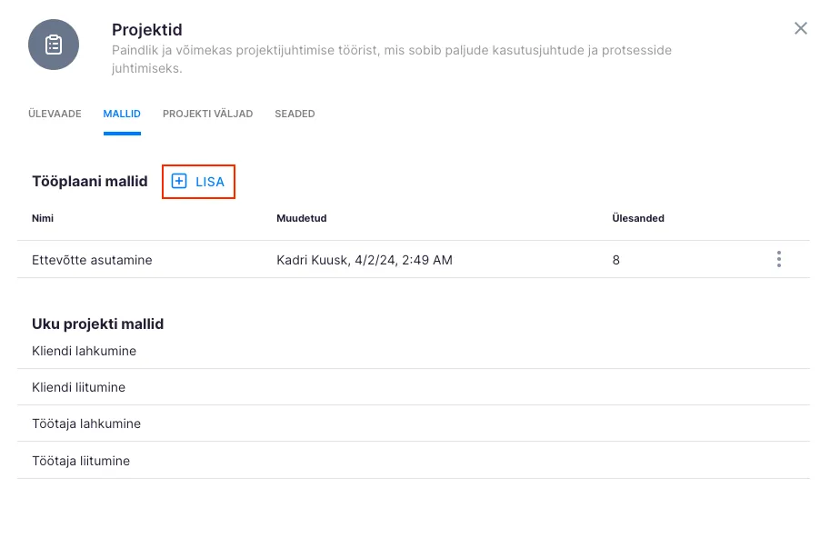 Kuidas koostada ettevõtte projekti tööplaani malli?