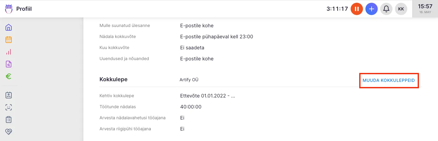 Kuidas aktiveerida ja seadistada Flextime äpp?