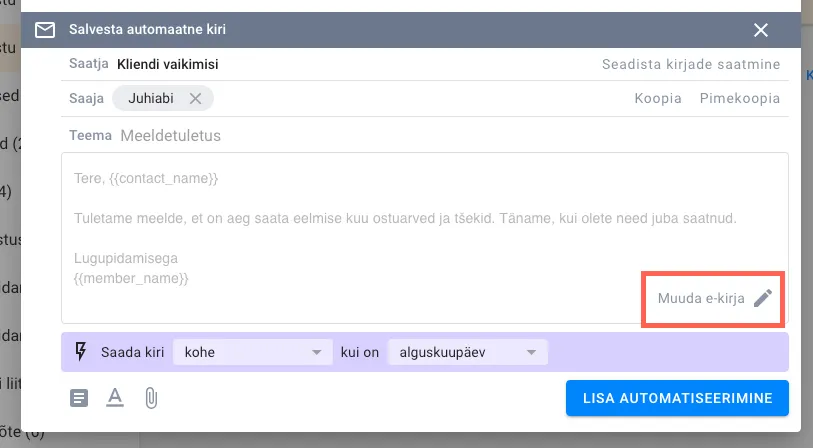 Kuidas kasutada Uku e-kirjade rakendust töö automatiseerimiseks?