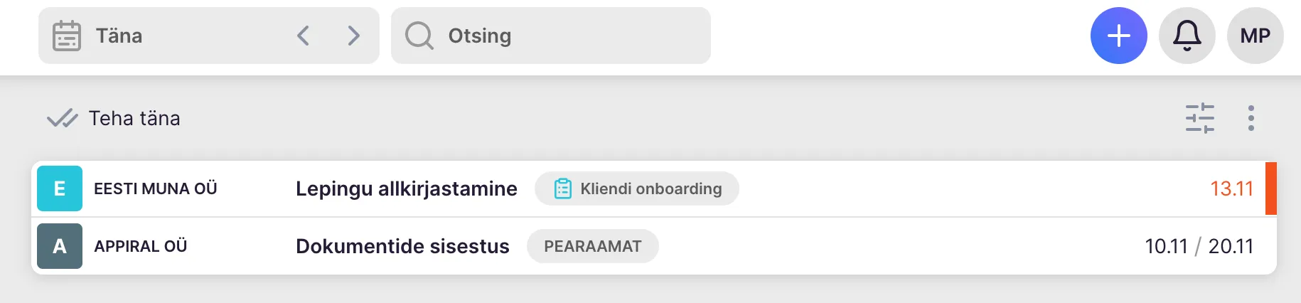 Kuidas aktiveerida ja seadistada Projektid