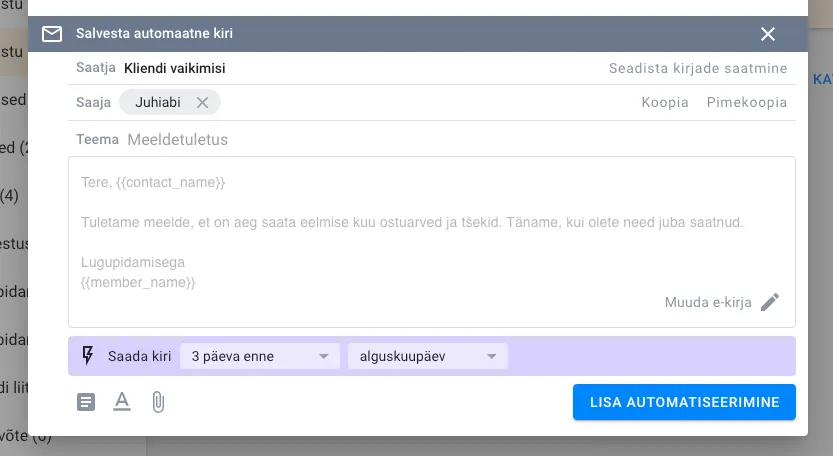 Kuidas kasutada Uku e-kirjade rakendust töö automatiseerimiseks?